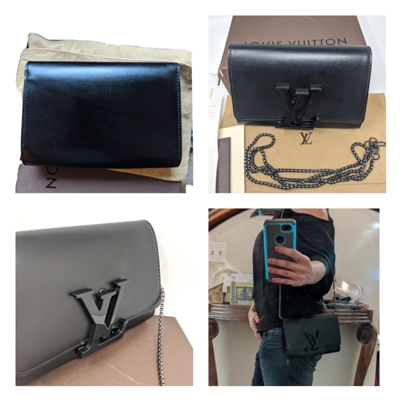🦄🎉Louis Vuitton Black Clutch Matte Black Hardware Limited Edition! 🦄🎉 - Picture 16 of 16
